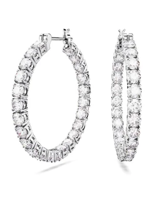 Obrázek produktu Swarovski Náušnice 'Matrix'  stříbrná / průhledná