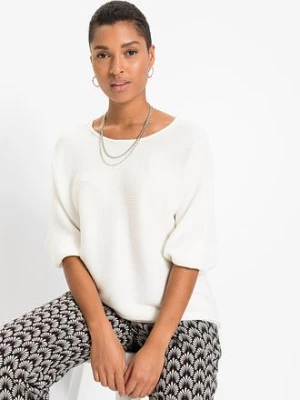 Obrázek produktu Sweter oversize z prążkowanego materiału z domieszką wiskozy bonprix
