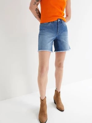 Obrázek produktu Szorty dżinsowe ze stretchem, mid waist bonprix