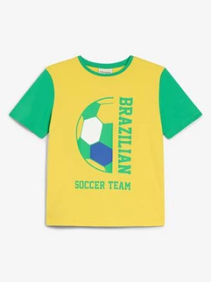Obrázek produktu T-shirt brazylijskiej drużyny futbolowej, z czystej bawełny organicznej bonprix