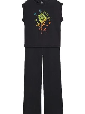 Obrázek produktu T-shirt dziewczęcy + legginsy Flared  (2 części), bawełna organiczna bonprix