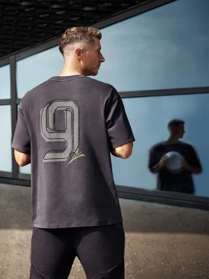 Obrázek produktu T-shirt oversize s potiskem pánský 4F x Robert Lewandowski - šedý