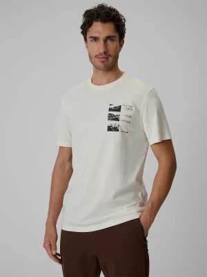 Obrázek produktu T-shirt regular s potiskem pánské - bílé 4F