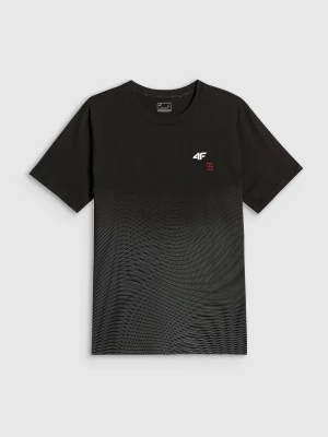 Obrázek produktu T-shirt regular s potiskem pánské - černé 4F