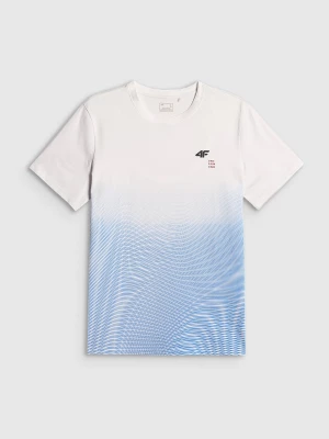 Obrázek produktu T-shirt regular s potiskem pánské - modré 4F
