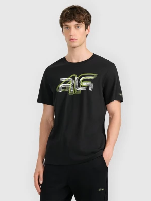 Obrázek produktu T-shirt regular s potiskem pánský 4F x Robert Lewandowski - černý