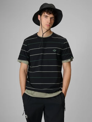 Obrázek produktu T-shirt regular s potiskem pánský - černý 4F