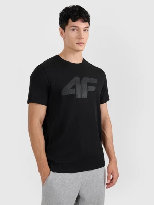 Obrázek produktu T-shirt regular s potiskem pánský - černý 4F
