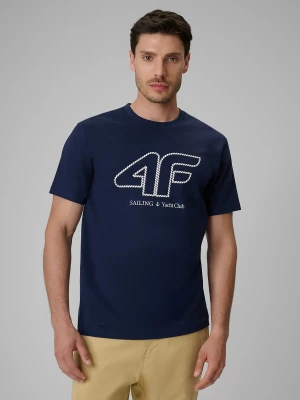 Obrázek produktu T-shirt regular s potiskem pánský - tmavě modrý 4F