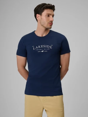 Obrázek produktu T-shirt regular s potiskem pánský - tmavě modrý 4F