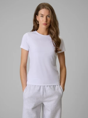Obrázek produktu T-shirt slim hladké dámské - bílé 4F
