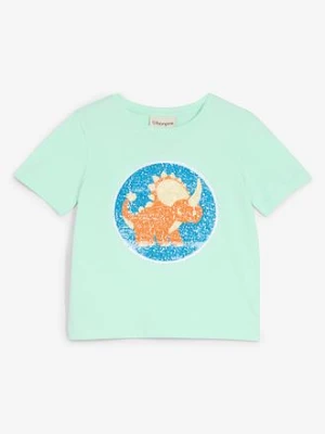Obrázek produktu T-shirt z czystej bawełny organicznej zdobiony cekinami bonprix
