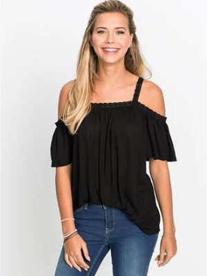 Obrázek produktu T-shirt z odkrytymi ramionami z miękkiej wiskozy bonprix