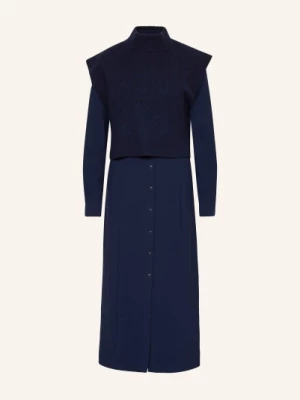 Obrázek produktu Ted Baker Sada Elsiiey: Košilové Šaty Pletená Vesta tmavě modrá