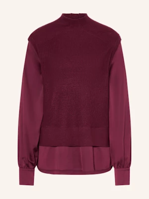 Obrázek produktu Ted Baker Svetr Caycey Ze Směsi Materiálů tmavě červená