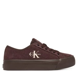 Obrázek produktu Tenisky Calvin Klein Vulc Flatf Laceup Suede HW0HW03088 Bordó