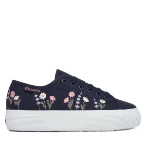 Obrázek produktu Tenisky Superga 3740 Platform Flower Embroidery Leggera S5138TW Tmavomodrá