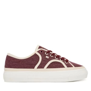 Obrázek produktu Tenisky Tommy Hilfiger Platform Vulc Sneaker Piping FW0FW09394 Bordó