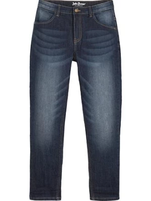 Obrázek produktu Termiczne dżinsy chłopięce na podszewce z polaru, z prostymi nogawkami, slim fit bonprix