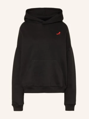 Obrázek produktu The Devil Wears Prada Mikina S Kapucí V Oversized Střihu černá / červená