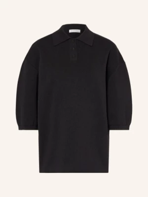 Obrázek produktu The Frankie Shop Pletené Polo Tričko Nola černá