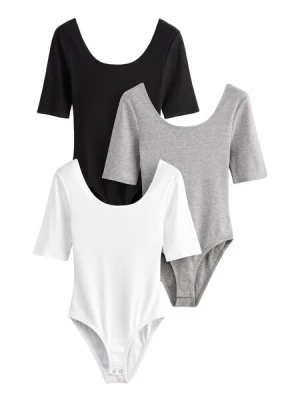 Obrázek produktu The Set Tričkové body  šedý melír / černá / bílá