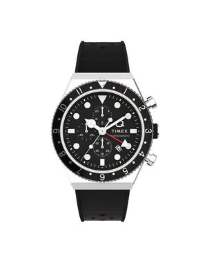 Obrázek produktu Timex Hodinky Q Timex Three Time Zone Chronograph TW2V70000 Černá