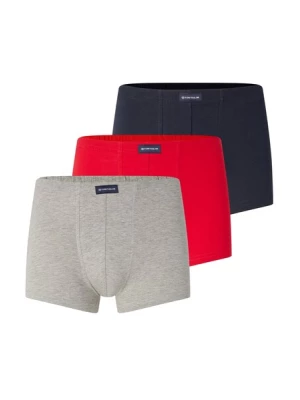 Obrázek produktu TOM TAILOR Boxerky  tmavě modrá / šedý melír / světle červená
