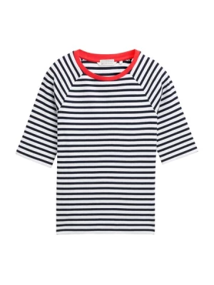 Obrázek produktu TOM TAILOR DENIM Tričko  červená / černá / bílá