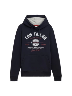 Obrázek produktu TOM TAILOR Mikina  marine modrá / tmavě červená / bílá