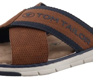 Obrázek produktu TOM TAILOR Pantofle  marine modrá / hnědá