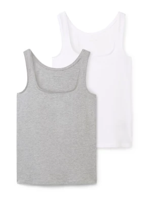 Obrázek produktu TOM TAILOR Top  šedý melír / bílá