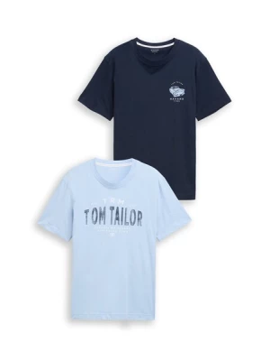 Obrázek produktu TOM TAILOR Tričko  námořnická modř / světlemodrá / bílá