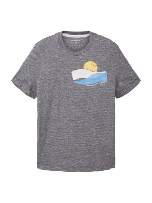 Obrázek produktu TOM TAILOR Tričko  námořnická modř / světlemodrá / žlutá / offwhite