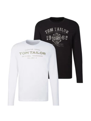 Obrázek produktu TOM TAILOR Tričko  olivová / černá / bílá
