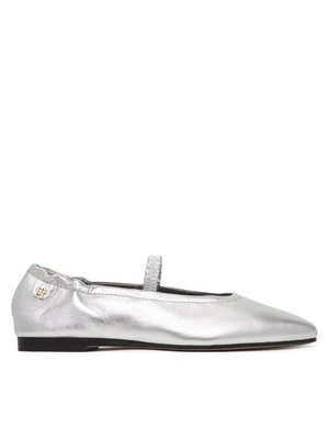 Obrázek produktu Tommy Hilfiger Baleríny Silver Lth Ellastic Ballerina FW0FW09466 Stříbrná
