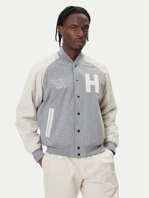 Obrázek produktu Tommy Hilfiger Bunda bomber Mix Media Varsity MW0MW39684 Světle šedá Regular Fit