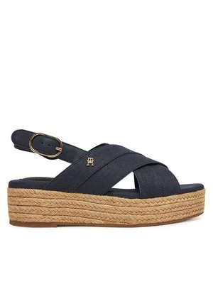 Obrázek produktu Tommy Hilfiger Espadrilky Denim Espadrille Platform Sandal FW0FW08669 Tmavomodrá