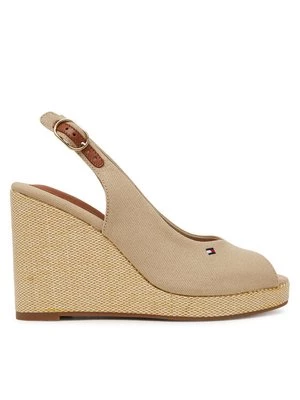 Obrázek produktu Tommy Hilfiger Espadrilky Flag High Wedge Espad Slingback FW0FW08597 Béžová