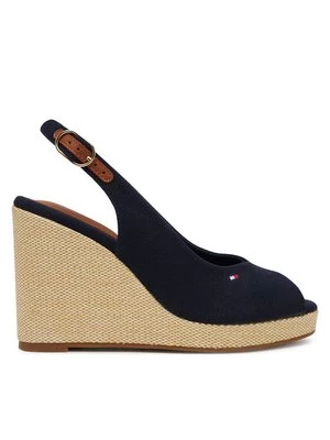 Obrázek produktu Tommy Hilfiger Espadrilky Flag High Wedge Espad Slingback FW0FW08597 Tmavomodrá