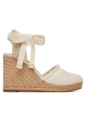 Obrázek produktu Tommy Hilfiger Espadrilky Fringe Canvas High Wedge FW0FW08878 Écru