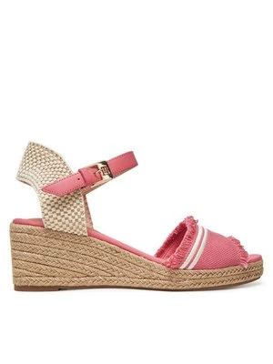 Obrázek produktu Tommy Hilfiger Espadrilky Fringe Canvas Medium Wedge FW0FW08879 Růžová