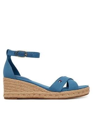 Obrázek produktu Tommy Hilfiger Espadrilky Hemp Crossover Strap Wedge Espadrilles FW0FW09332 Modrá