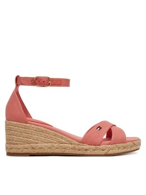 Obrázek produktu Tommy Hilfiger Espadrilky Hemp Crossover Strap Wedge Espadrilles FW0FW09332 Růžová