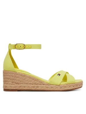 Obrázek produktu Tommy Hilfiger Espadrilky Hemp Crossover Strap Wedge Espadrilles FW0FW09332 Zelená