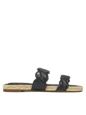 Obrázek produktu Tommy Hilfiger Espadrilky Leather Rope Espadrille Mule FW0FW08503 Černá