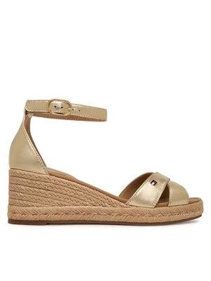 Obrázek produktu Tommy Hilfiger Espadrilky Metalic Crossover Strap FW0FW09333 Zlatá