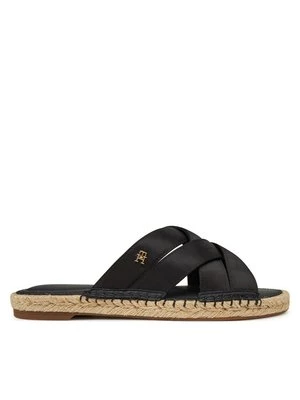Obrázek produktu Tommy Hilfiger Espadrilky Satin Espadrille Mule FW0FW08502 Černá