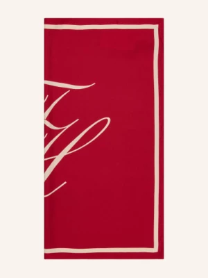 Obrázek produktu Tommy Hilfiger Hedvábný Šátek červená / béžová
