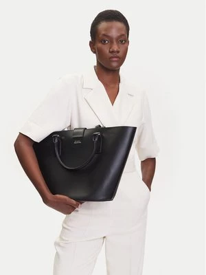 Obrázek produktu Tommy Hilfiger Kabelka Heritage Leather Tote AW0AW17209 Černá